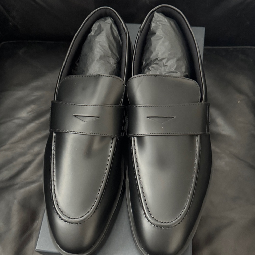 Black Leather Men’s Penny Loafers